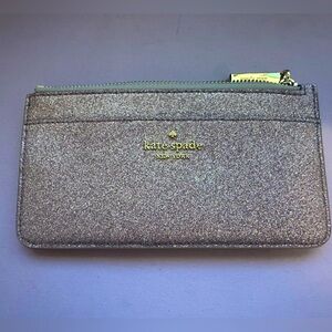 Kate Spade Tinsel Lilac Frost Large Slim Card Holder